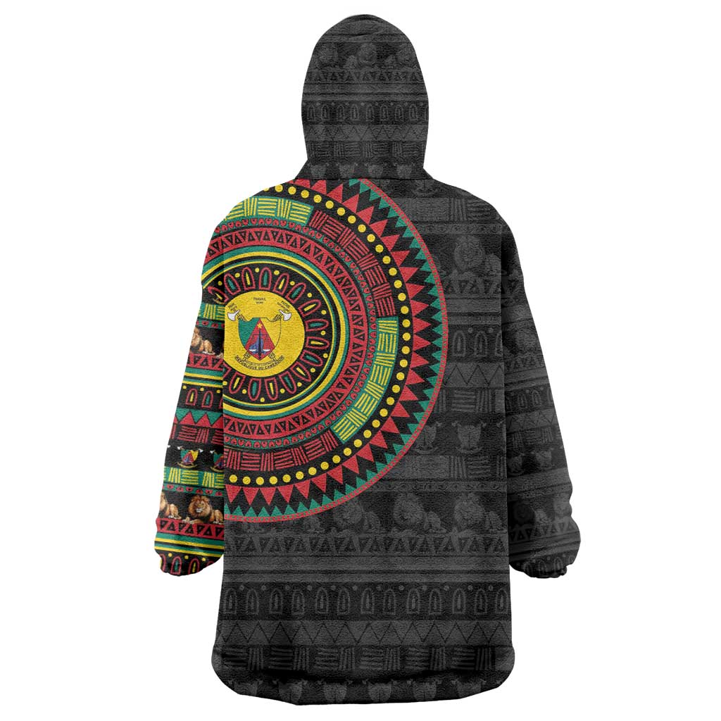 Cameroon African Tribal Pattern Wearable Blanket Hoodie Chest Arm Tattoo LT15