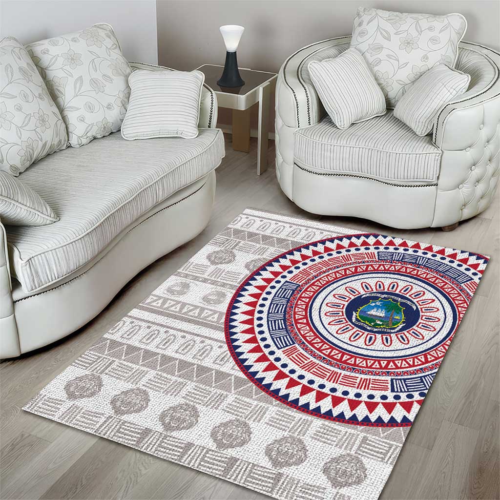 Liberia African Tribal Pattern Area Rug Chest Arm Tattoo LT15