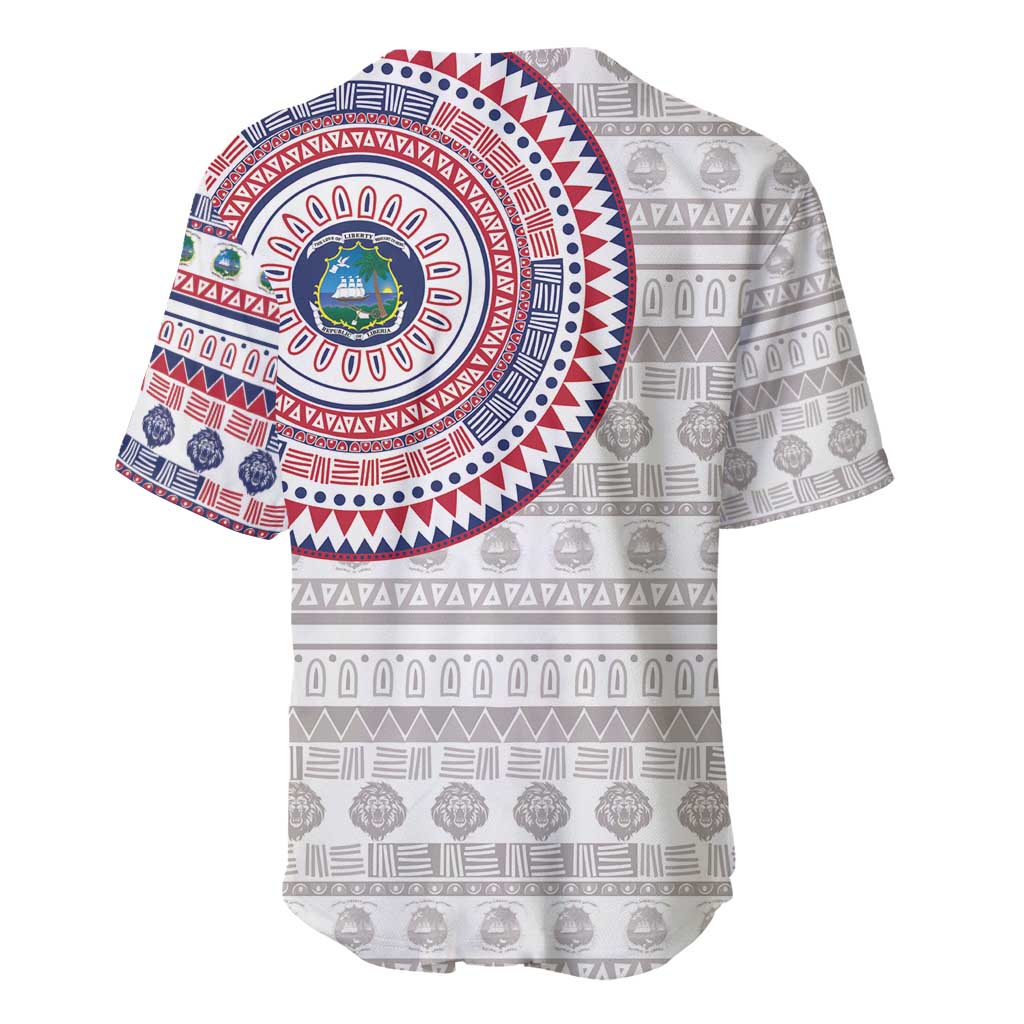 Liberia African Tribal Pattern Baseball Jersey Chest Arm Tattoo LT15