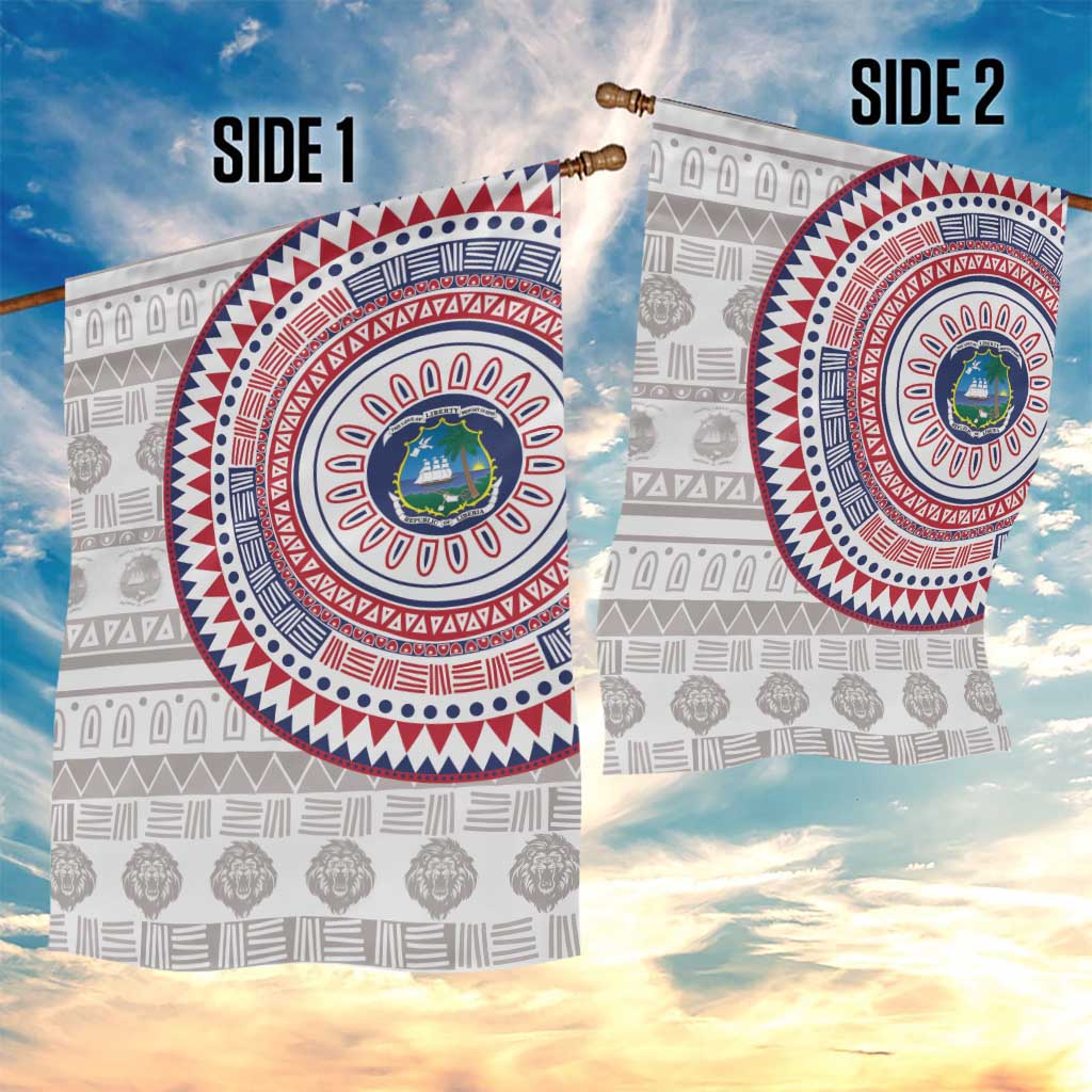 Liberia African Tribal Pattern Garden Flag Chest Arm Tattoo LT15