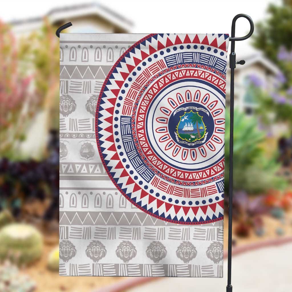 Liberia African Tribal Pattern Garden Flag Chest Arm Tattoo LT15