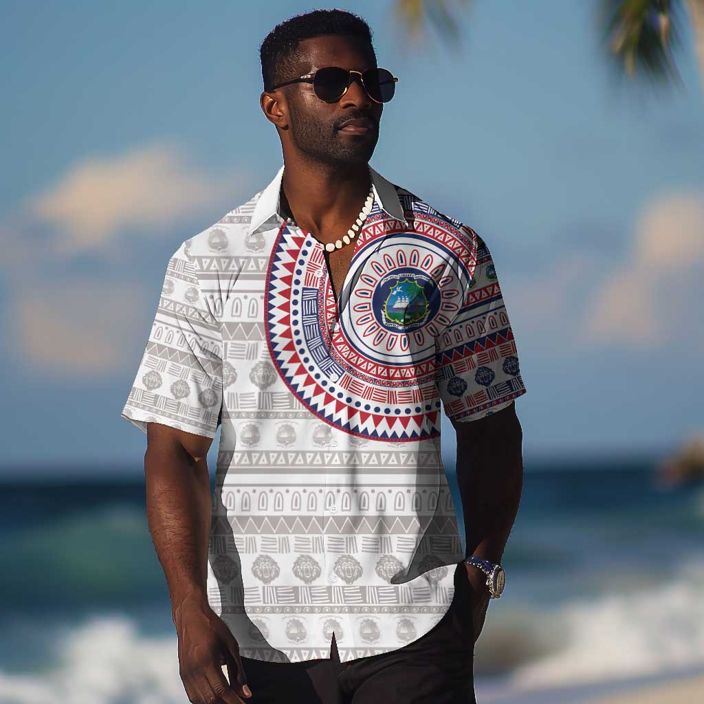 Liberia African Tribal Pattern Hawaiian Shirt Chest Arm Tattoo LT15