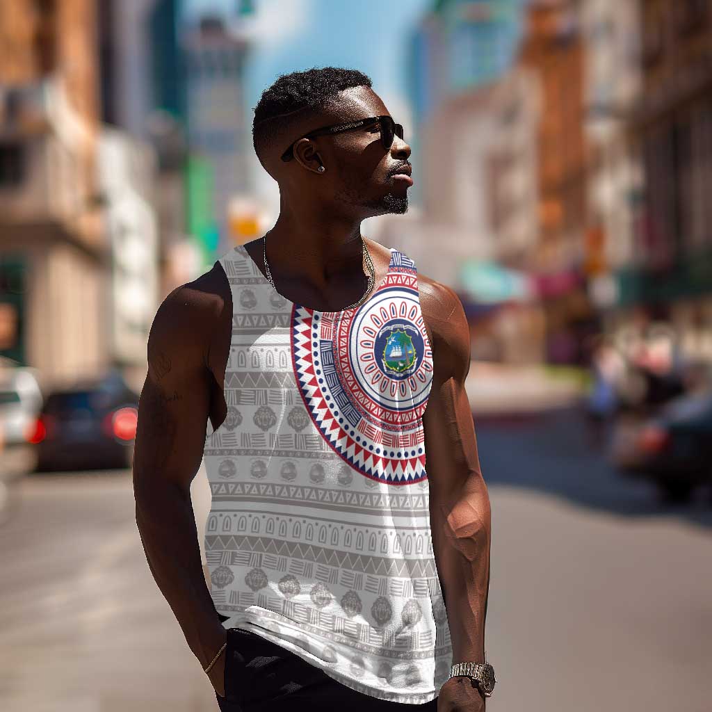 Liberia African Tribal Pattern Men Tank Top Chest Arm Tattoo LT15