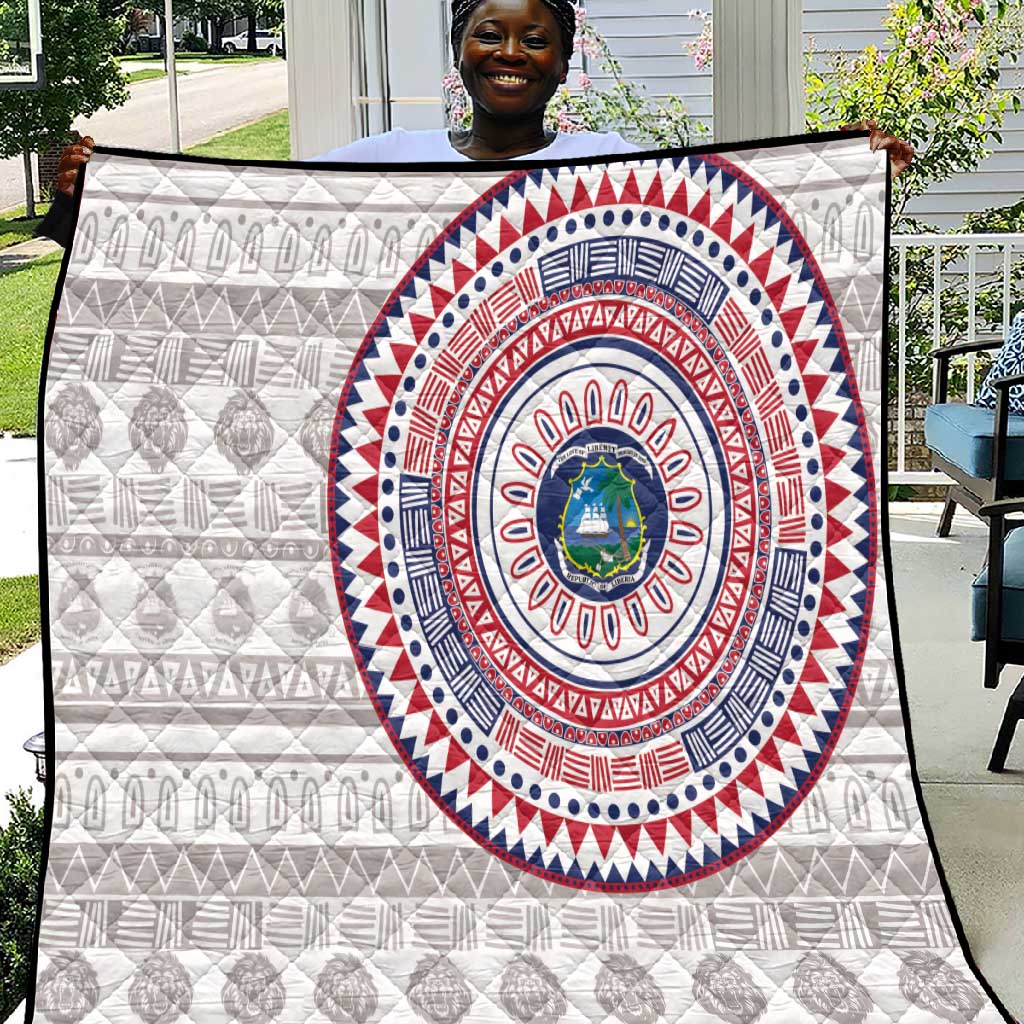 Liberia African Tribal Pattern Quilt Chest Arm Tattoo LT15