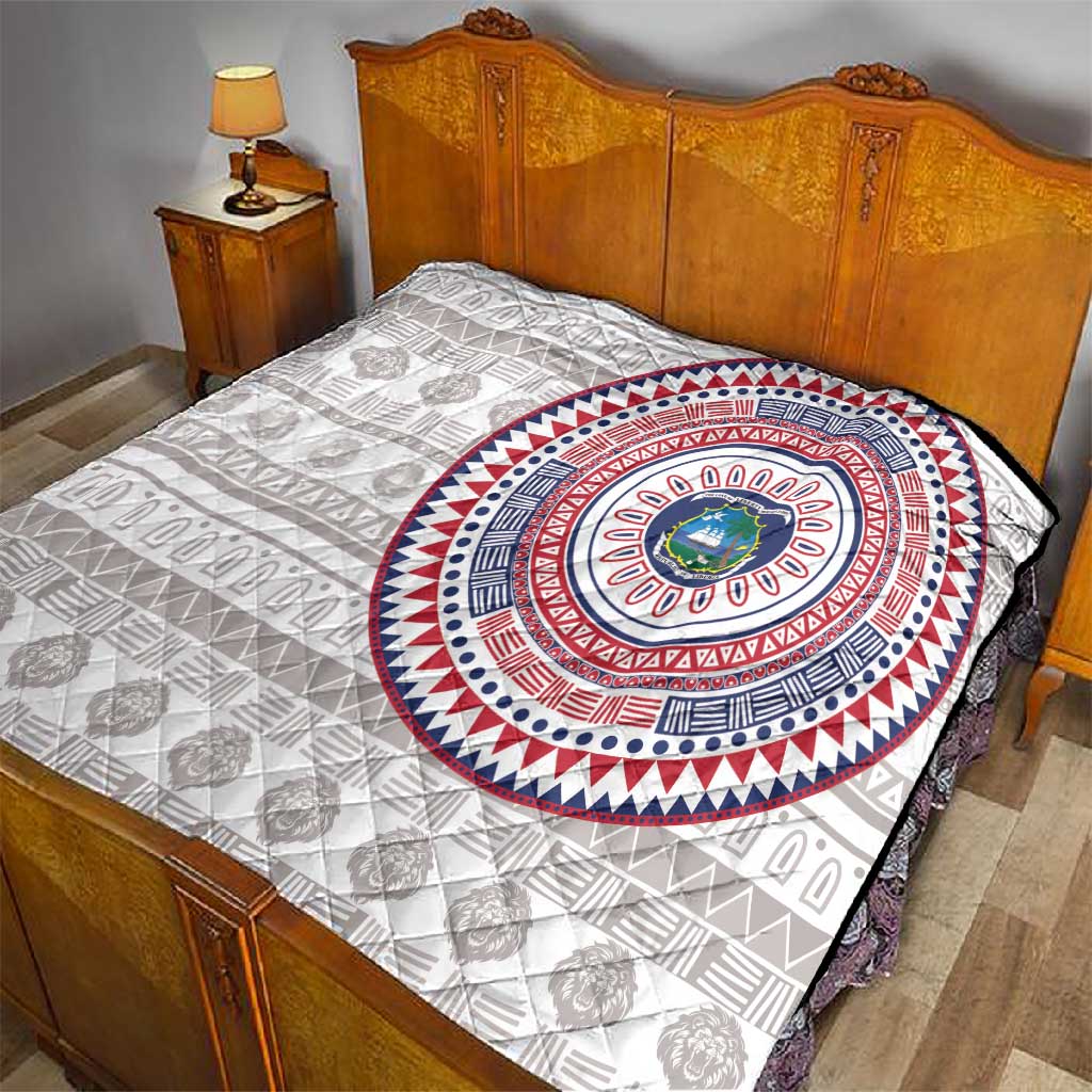Liberia African Tribal Pattern Quilt Chest Arm Tattoo LT15