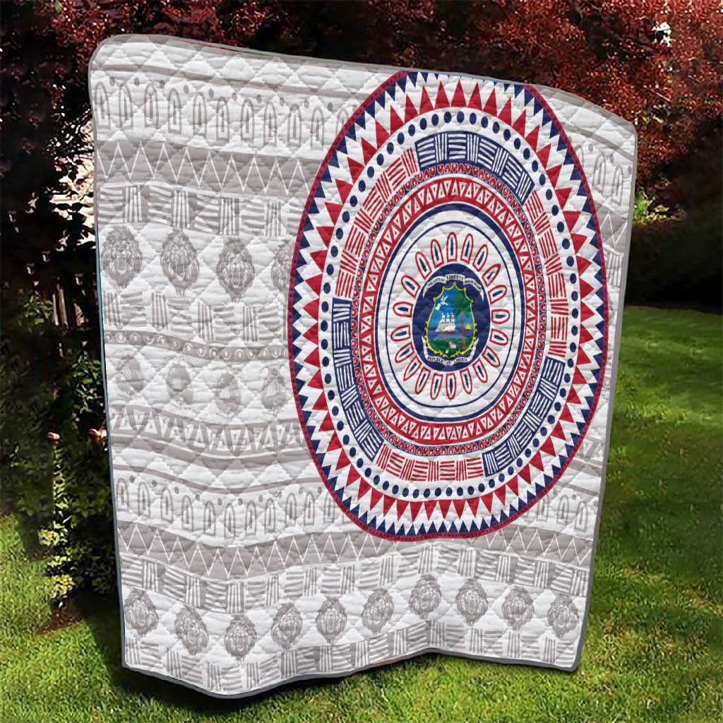 Liberia African Tribal Pattern Quilt Chest Arm Tattoo LT15