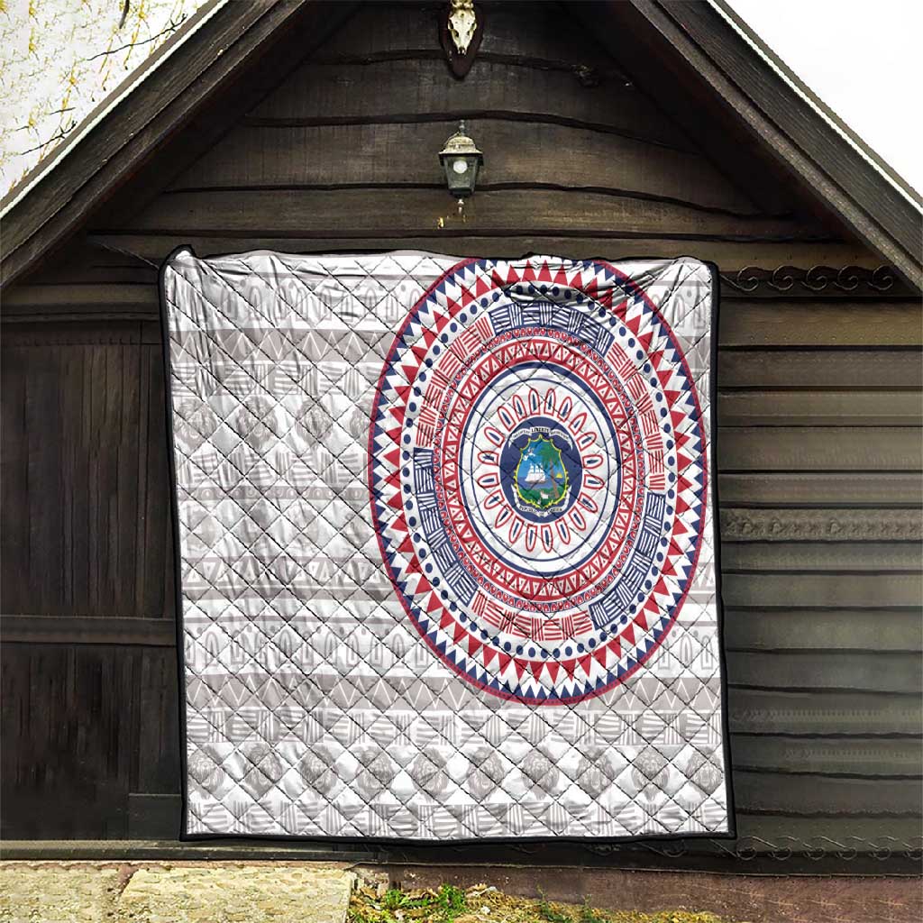 Liberia African Tribal Pattern Quilt Chest Arm Tattoo LT15