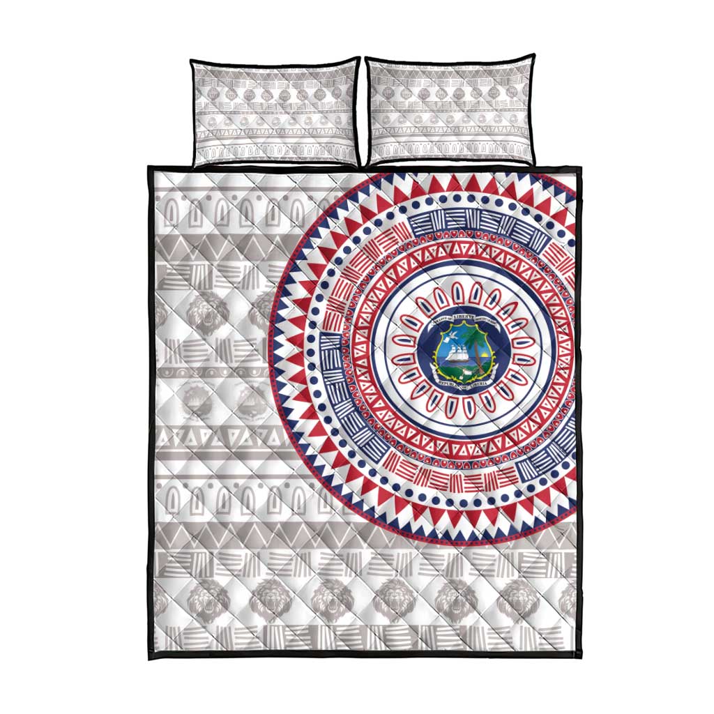 Liberia African Tribal Pattern Quilt Bed Set Chest Arm Tattoo LT15