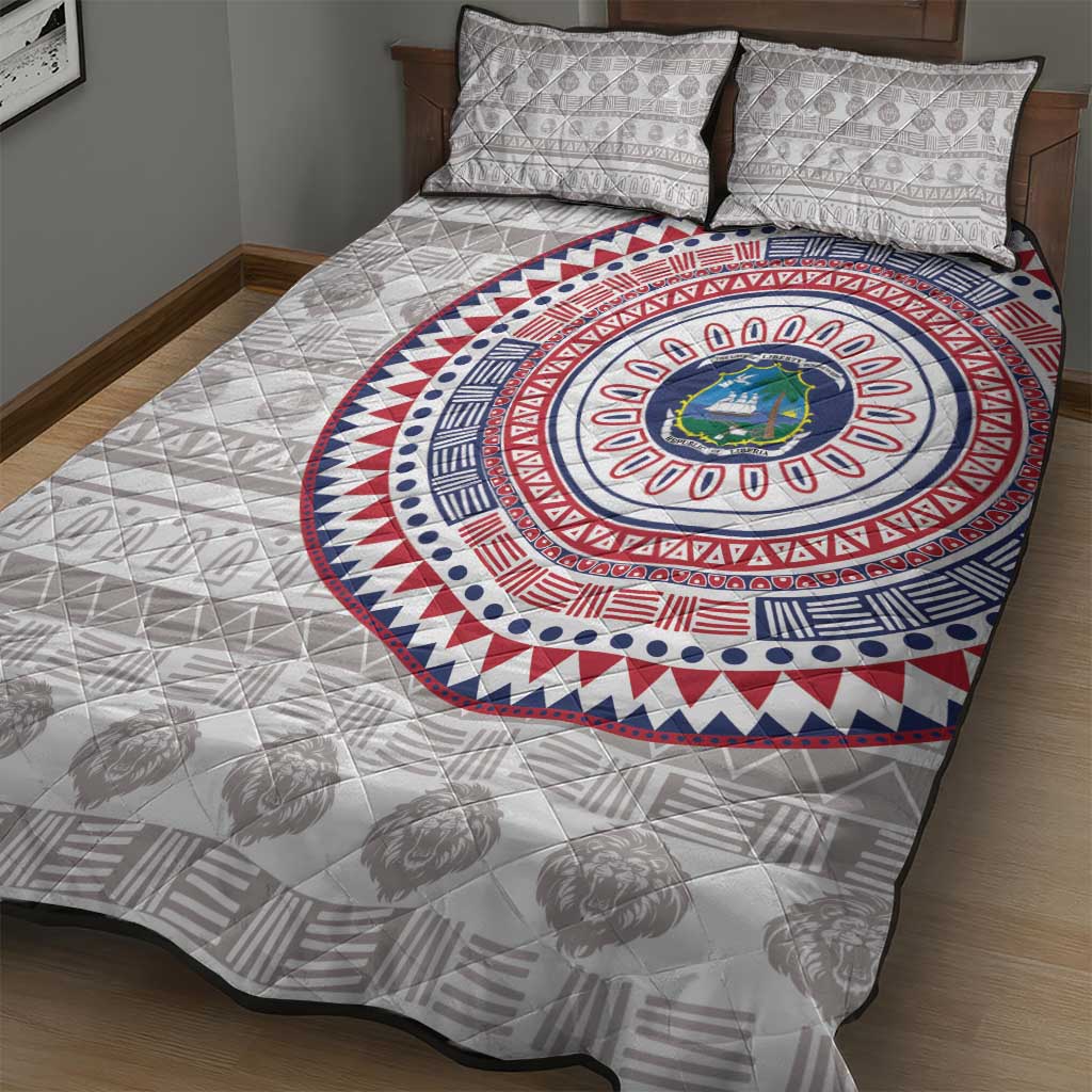 Liberia African Tribal Pattern Quilt Bed Set Chest Arm Tattoo LT15