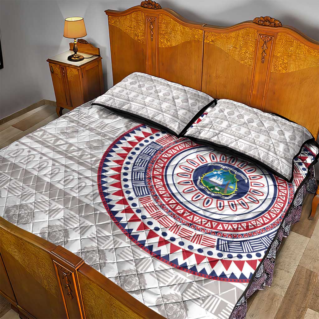 Liberia African Tribal Pattern Quilt Bed Set Chest Arm Tattoo LT15