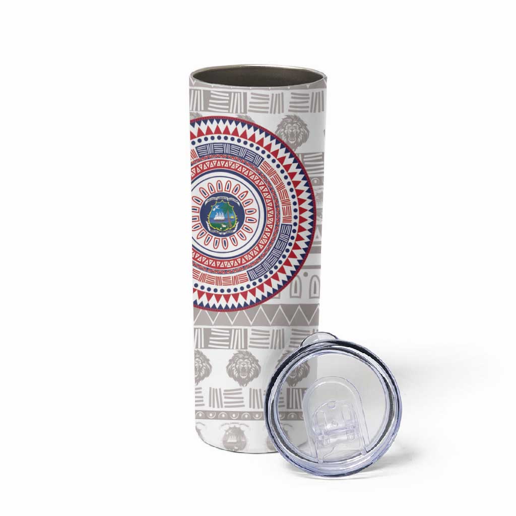 Liberia African Tribal Pattern Skinny Tumbler Chest Arm Tattoo LT15