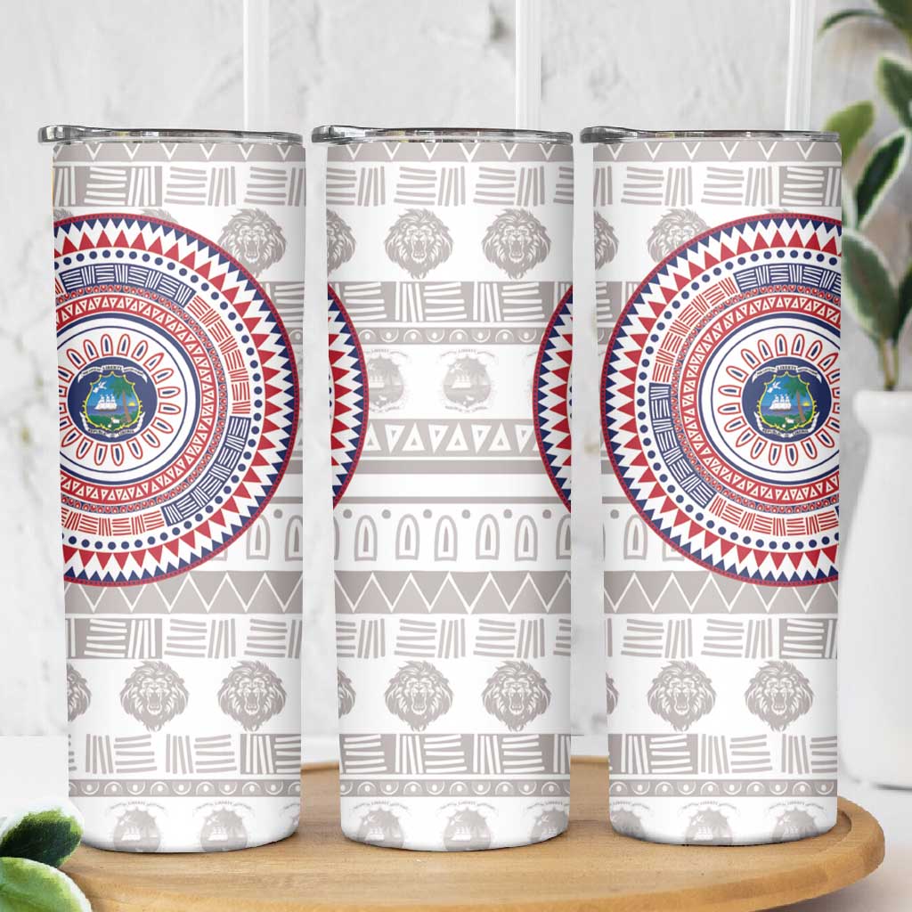 Liberia African Tribal Pattern Skinny Tumbler Chest Arm Tattoo LT15