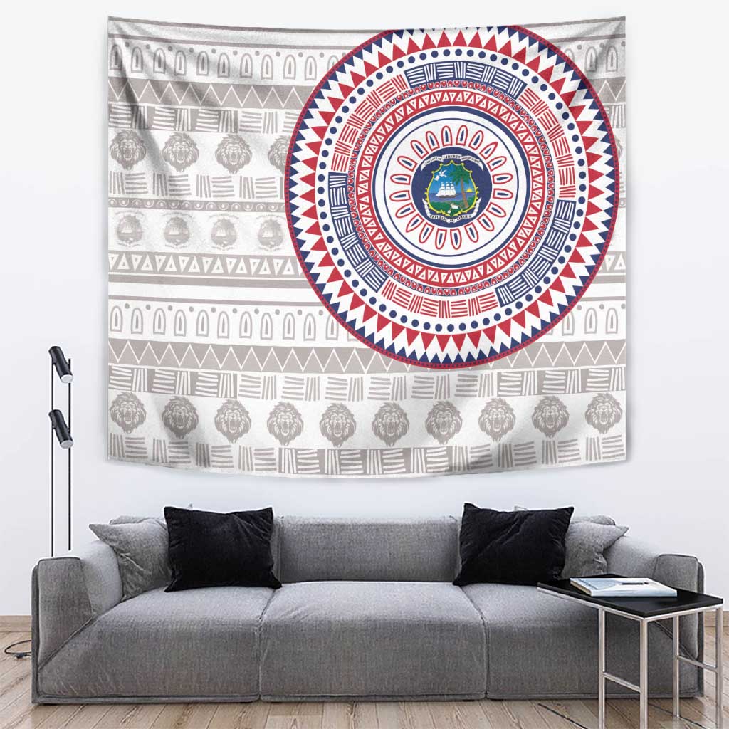 Liberia African Tribal Pattern Tapestry Chest Arm Tattoo LT15