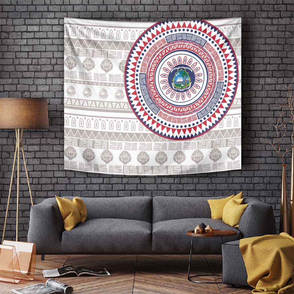 Liberia African Tribal Pattern Tapestry Chest Arm Tattoo LT15
