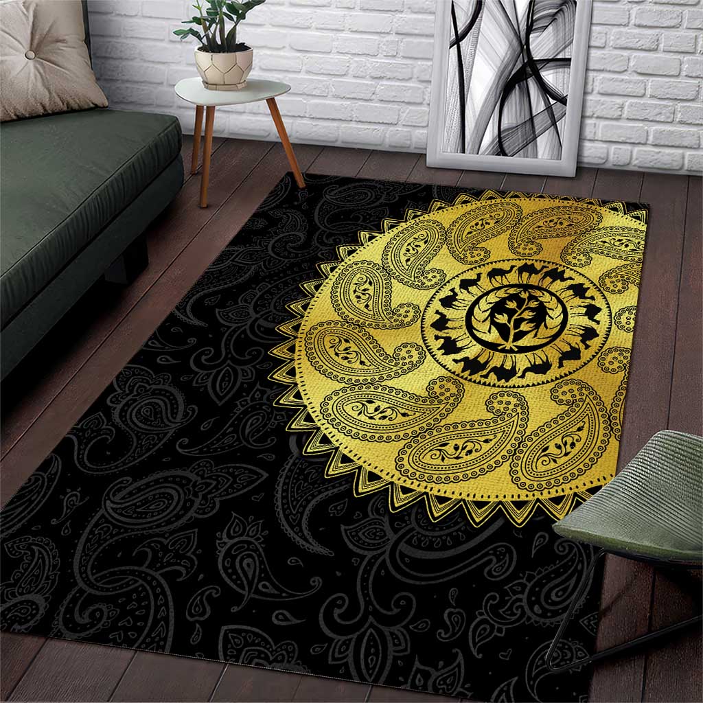 Eritrea African Tribal Mix Paisley Pattern Area Rug Chest Arm Tattoo LT15
