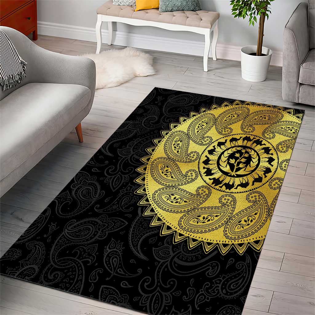 Eritrea African Tribal Mix Paisley Pattern Area Rug Chest Arm Tattoo LT15
