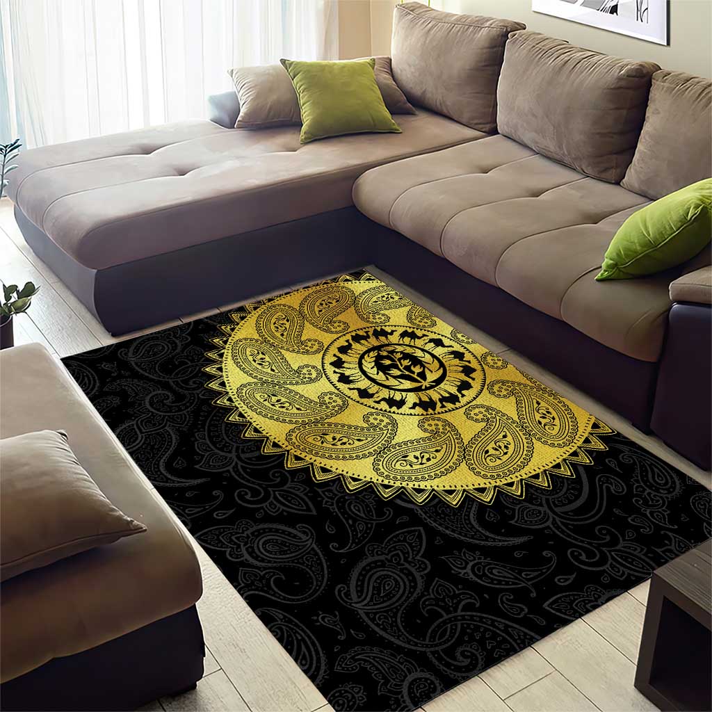 Eritrea African Tribal Mix Paisley Pattern Area Rug Chest Arm Tattoo LT15