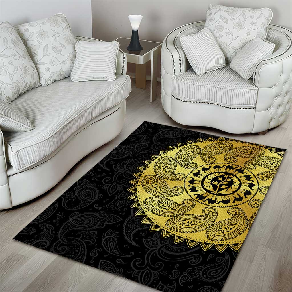 Eritrea African Tribal Mix Paisley Pattern Area Rug Chest Arm Tattoo LT15