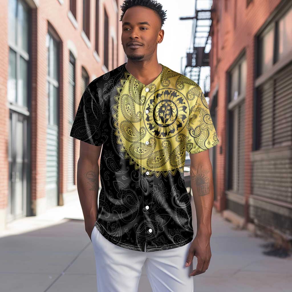 Eritrea African Tribal Mix Paisley Pattern Baseball Jersey Chest Arm Tattoo LT15