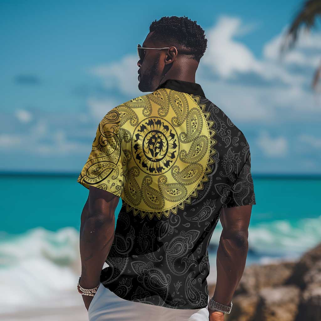 Eritrea African Tribal Mix Paisley Pattern Hawaiian Shirt Chest Arm Tattoo LT15