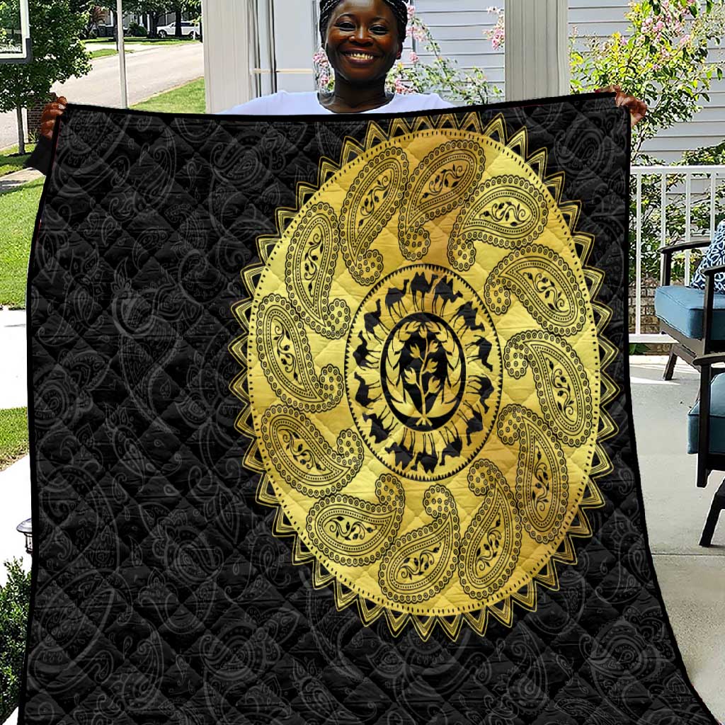 Eritrea African Tribal Mix Paisley Pattern Quilt Chest Arm Tattoo LT15