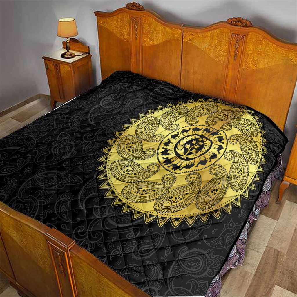 Eritrea African Tribal Mix Paisley Pattern Quilt Chest Arm Tattoo LT15