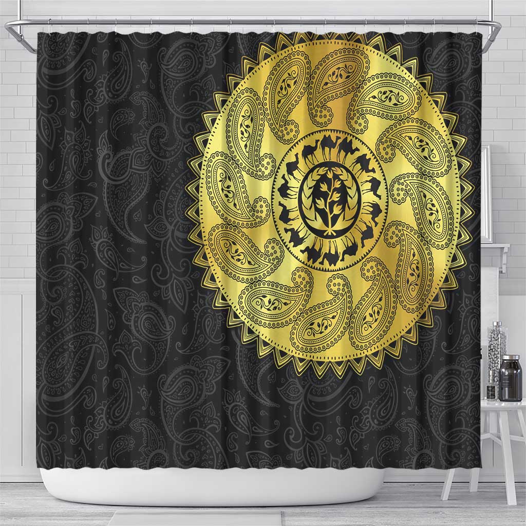 Eritrea Shower Curtain African Tribal Mix Paisley Pattern LT15
