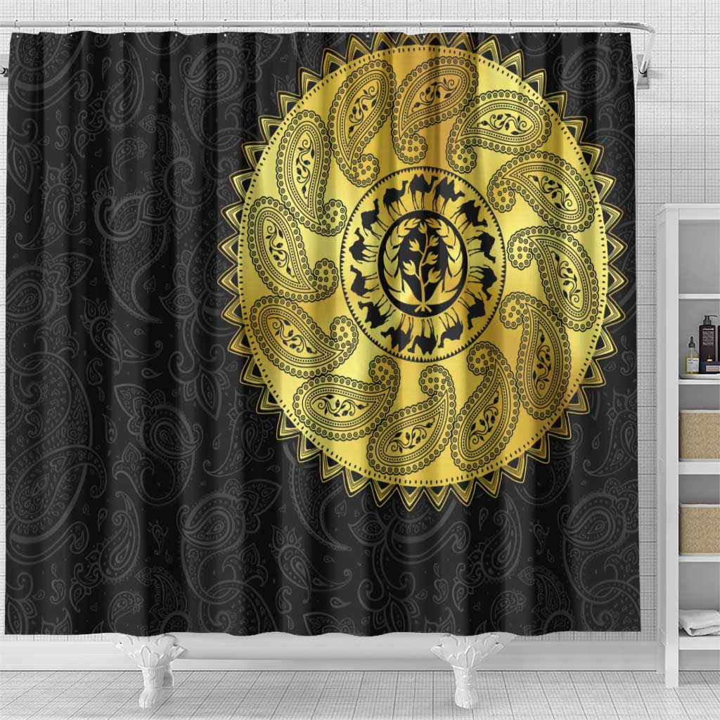 Eritrea Shower Curtain African Tribal Mix Paisley Pattern LT15