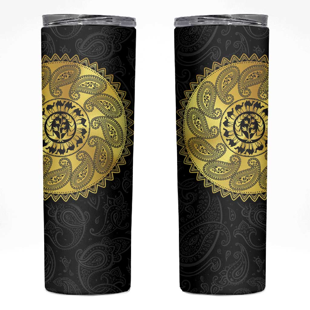 Eritrea African Tribal Mix Paisley Pattern Skinny Tumbler Chest Arm Tattoo LT15