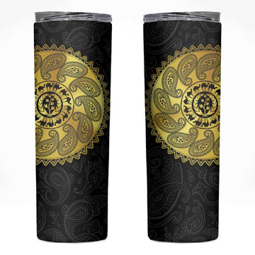 Eritrea African Tribal Mix Paisley Pattern Skinny Tumbler Chest Arm Tattoo LT15