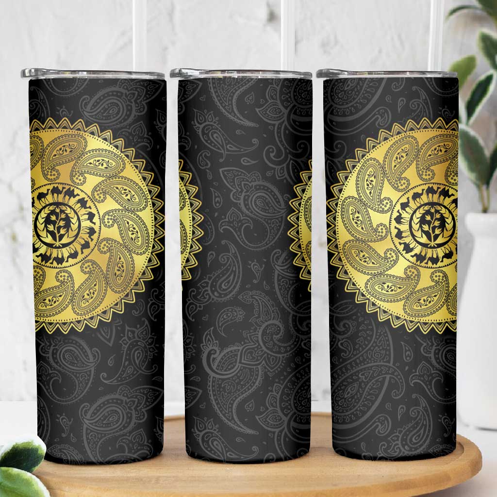 Eritrea African Tribal Mix Paisley Pattern Skinny Tumbler Chest Arm Tattoo LT15