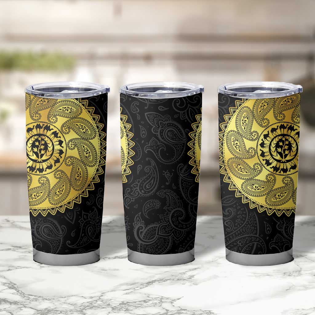 Eritrea African Tribal Mix Paisley Pattern Tumbler Cup Chest Arm Tattoo LT15