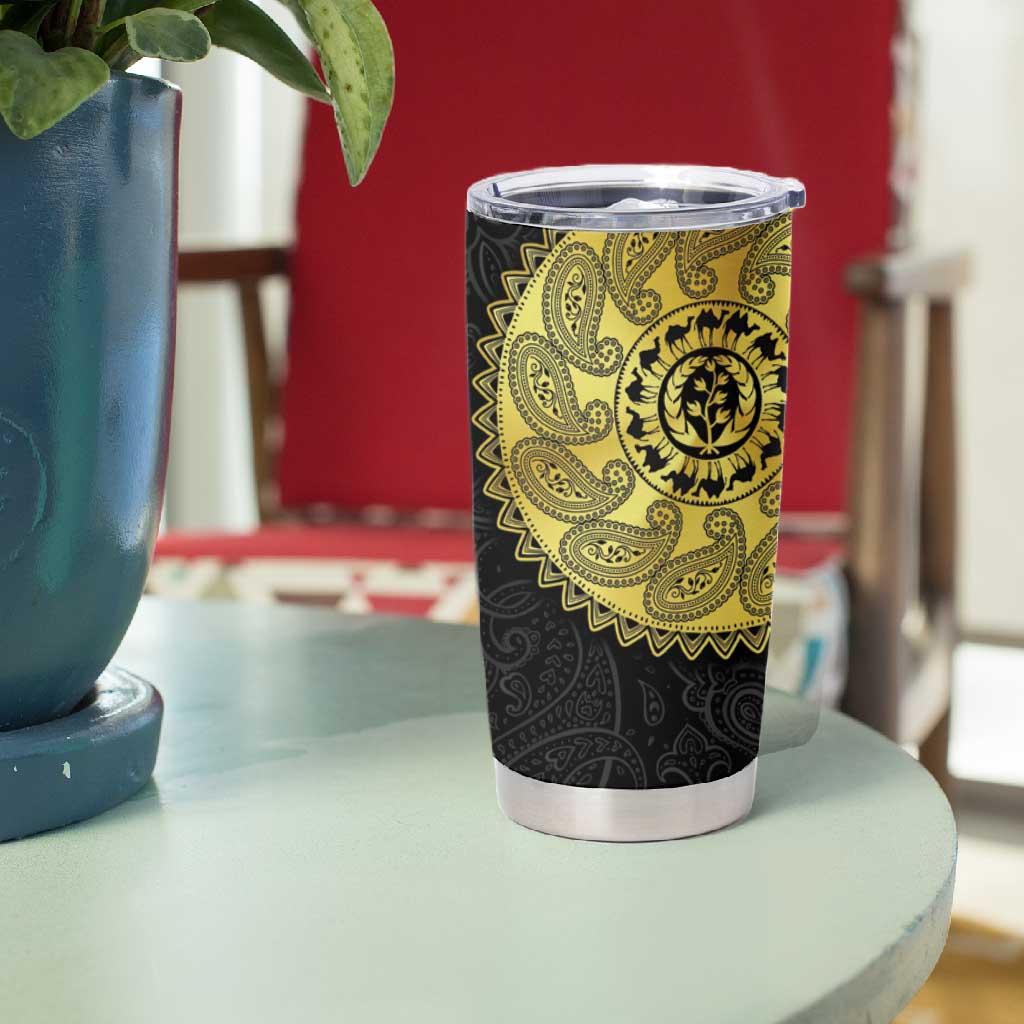 Eritrea African Tribal Mix Paisley Pattern Tumbler Cup Chest Arm Tattoo LT15