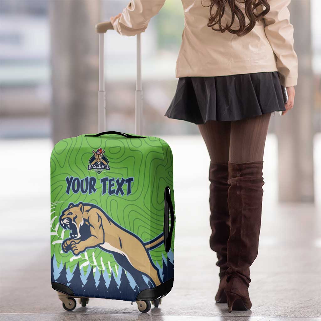 Kane County 2025 Baseball Custom Luggage Cover Cougar Fight Cougar Win LT15