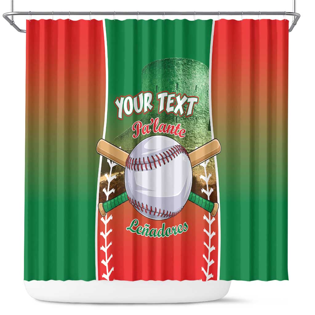 Las Tunas 2025 Baseball Custom Shower Curtain Palante Lenadores LT15