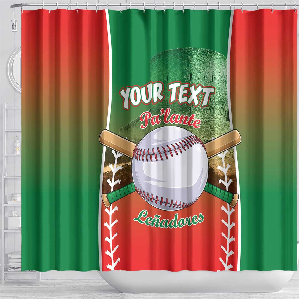 Las Tunas 2025 Baseball Custom Shower Curtain Palante Lenadores LT15