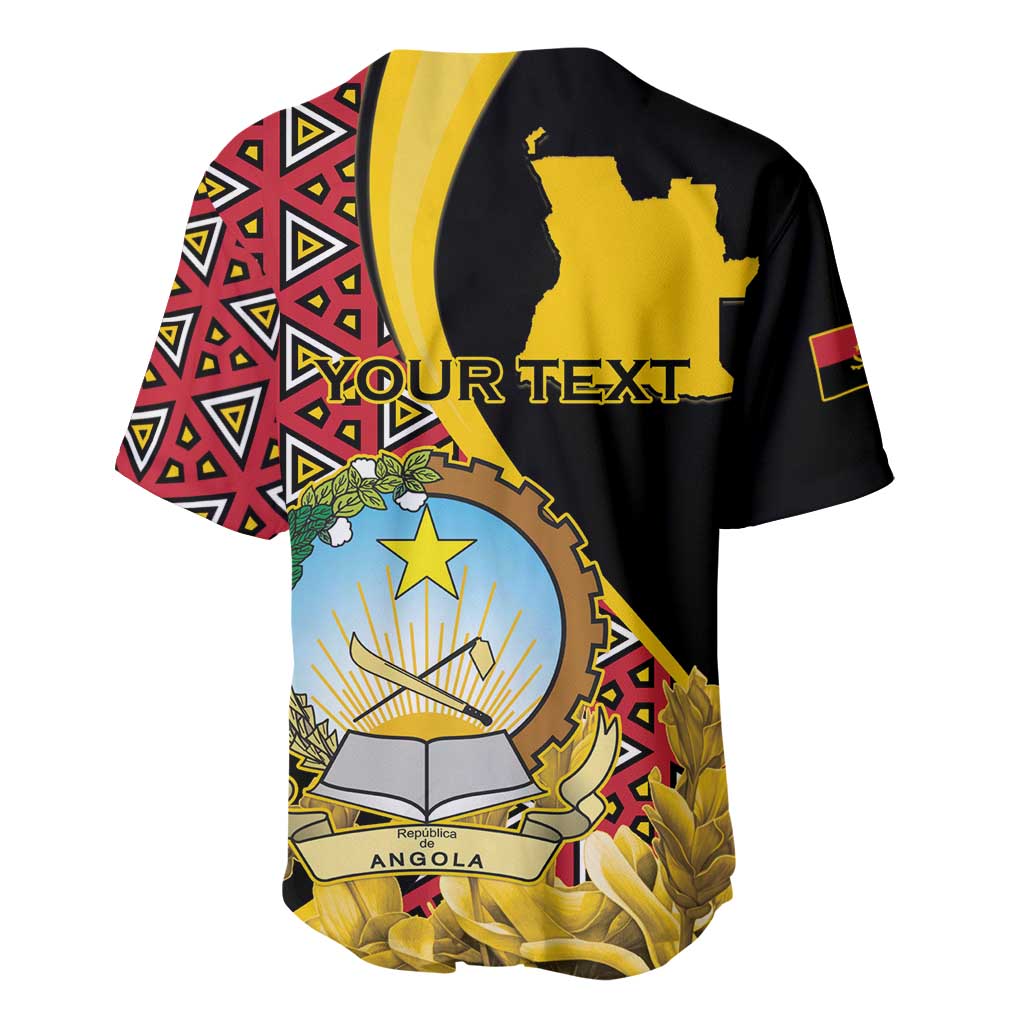Personalized República de Angola Baseball Jersey Coat Of Arms With Map LT15