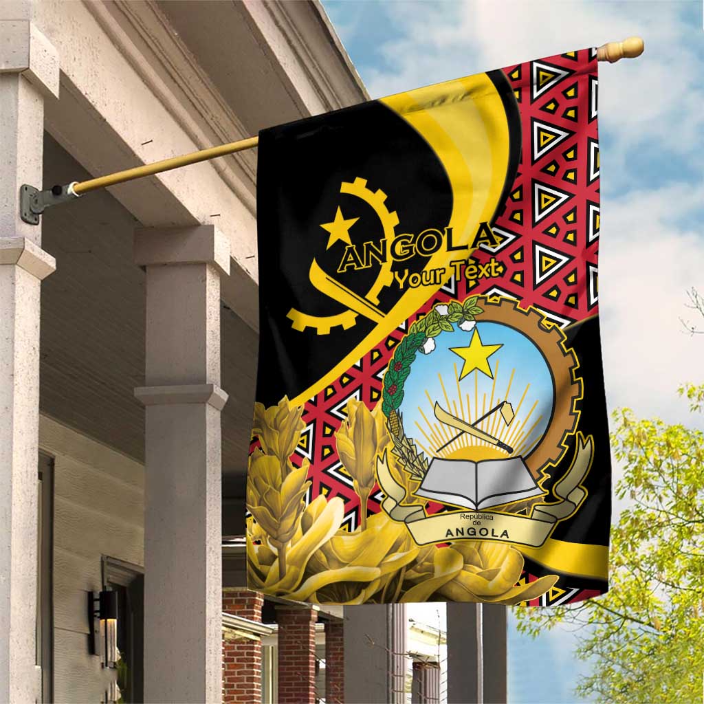 Personalized República de Angola Garden Flag Coat Of Arms With Map LT15