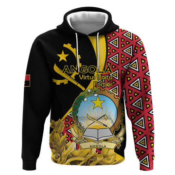 Personalized Angola Hoodie Coat Of Arms Welwitschia Mirabilis LT15