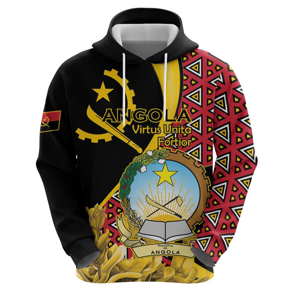 Personalized Angola Hoodie Coat Of Arms Welwitschia Mirabilis LT15