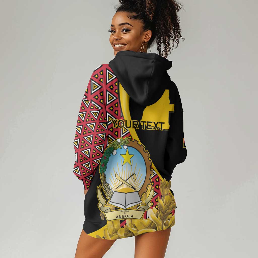 Personalized República de Angola Hoodie Dress Coat Of Arms With Map LT15