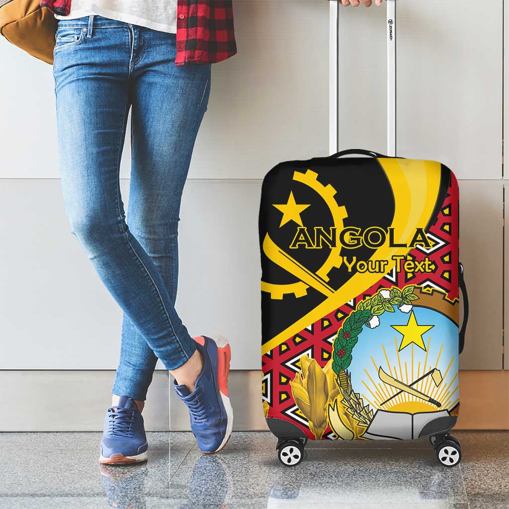 Personalized Angola Luggage Cover Coat Of Arms Welwitschia Mirabilis LT15