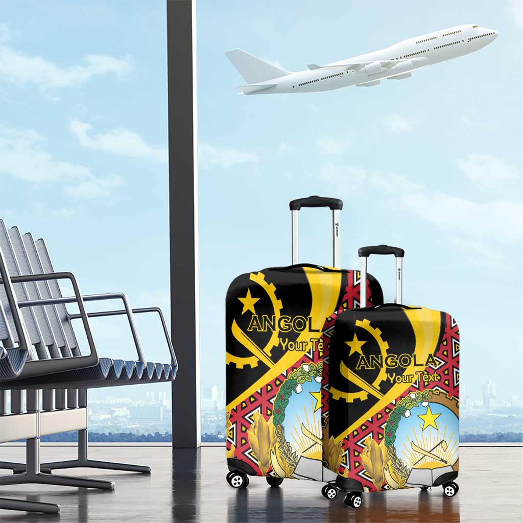 Personalized Angola Luggage Cover Coat Of Arms Welwitschia Mirabilis LT15