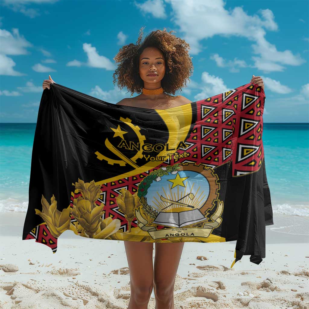 Personalized República de Angola Sarong Coat Of Arms With Map LT15