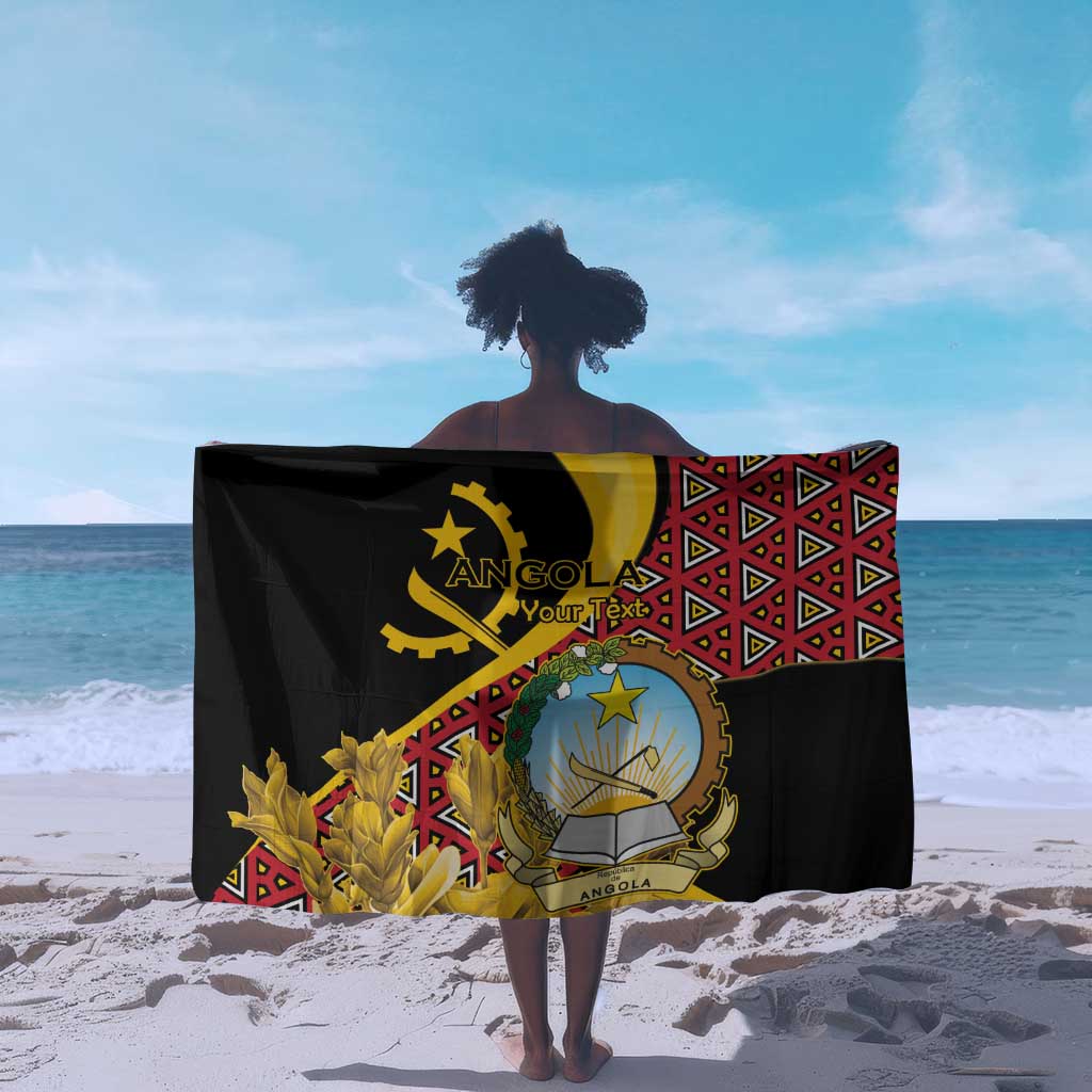 Personalized República de Angola Sarong Coat Of Arms With Map LT15