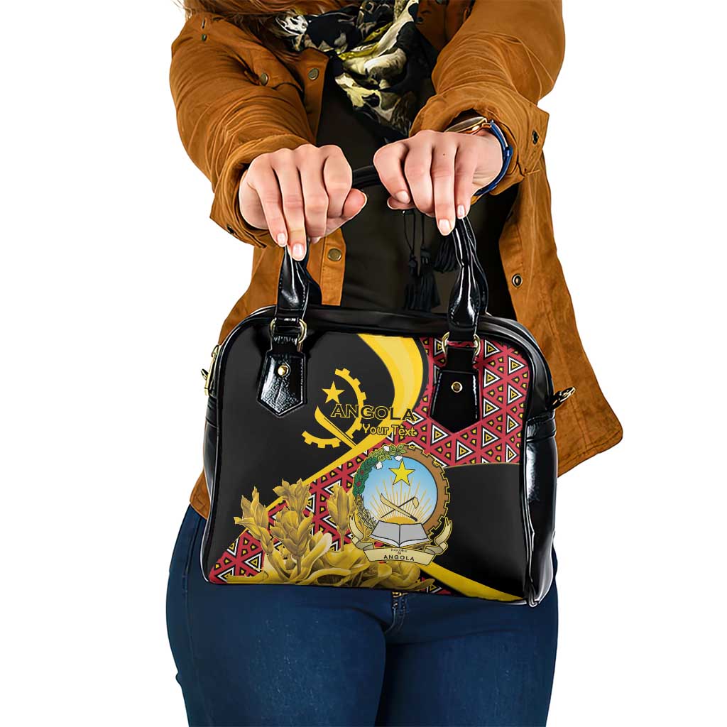 Personalized Angola Shoulder Handbag Coat Of Arms Welwitschia Mirabilis LT15