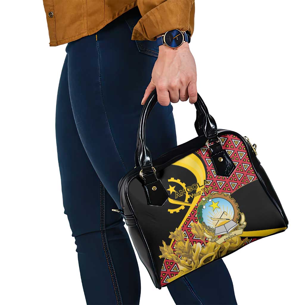 Personalized Angola Shoulder Handbag Coat Of Arms Welwitschia Mirabilis LT15
