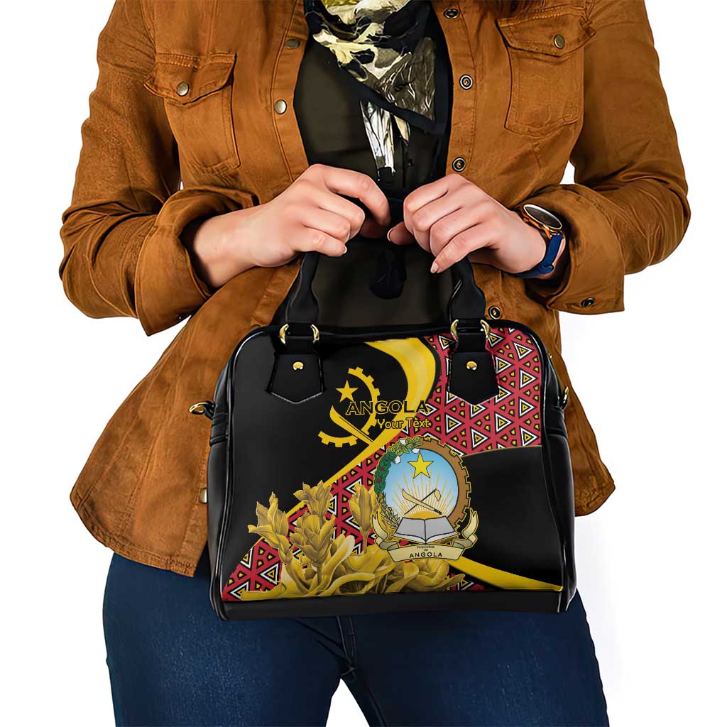 Personalized Angola Shoulder Handbag Coat Of Arms Welwitschia Mirabilis LT15