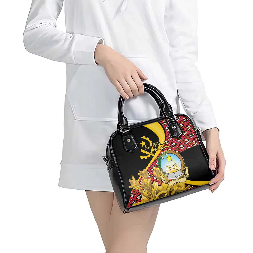 Personalized Angola Shoulder Handbag Coat Of Arms Welwitschia Mirabilis LT15