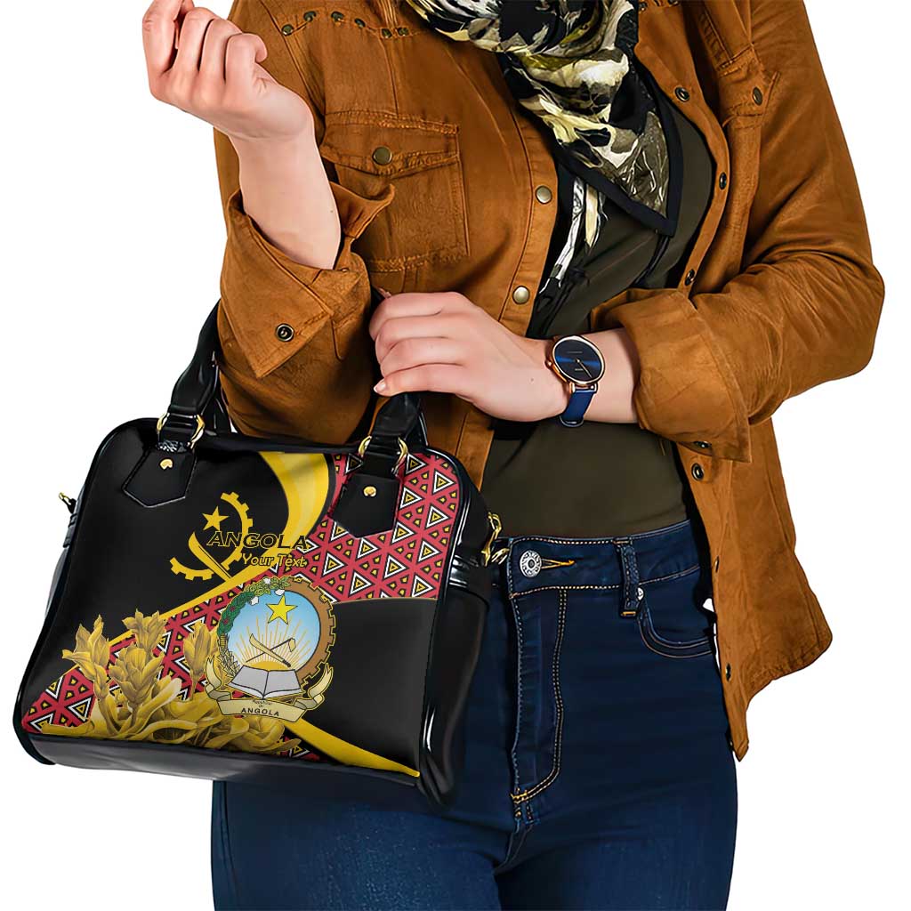 Personalized Angola Shoulder Handbag Coat Of Arms Welwitschia Mirabilis LT15